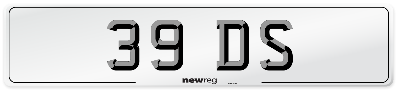 39 DS Number Plate from New Reg